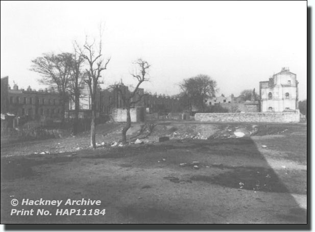 Saved as Milton Grove east side bomb site 1945 